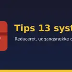 Tips 13 systemer – reduceret, udgangsrække og matematisk system forklaret